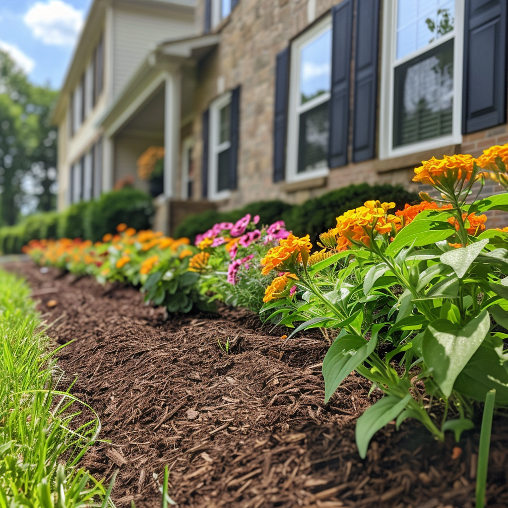 mulched_flower_bed_at_a_home_in_suburban_